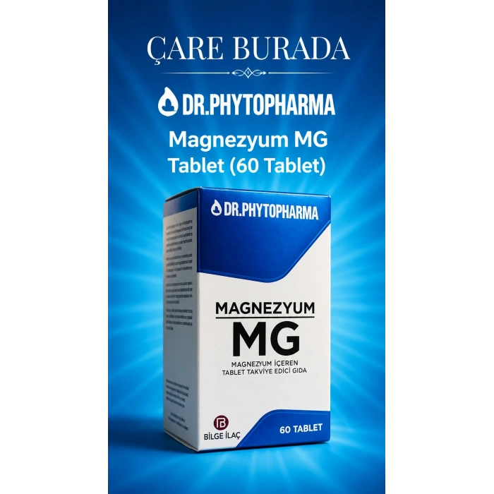 Dr. Phytopharma - Magnezyum Tablet 1650 mg × 60 Tablet (Magnezyum Bisglisinat, Magnezyum Taurat, Magnezyum Malat)
