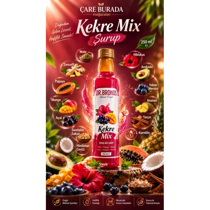 Dr. Bronos - Kekre-Mix Şurup 250 Ml (Mate, Açai, Mango, Papaya, Tarçın..)