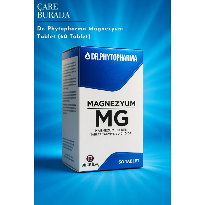 Dr. Phytopharma - Magnezyum Tablet 1650 mg × 60 Tablet (Magnezyum Bisglisinat, Magnezyum Taurat,  Magnezyum Malat)