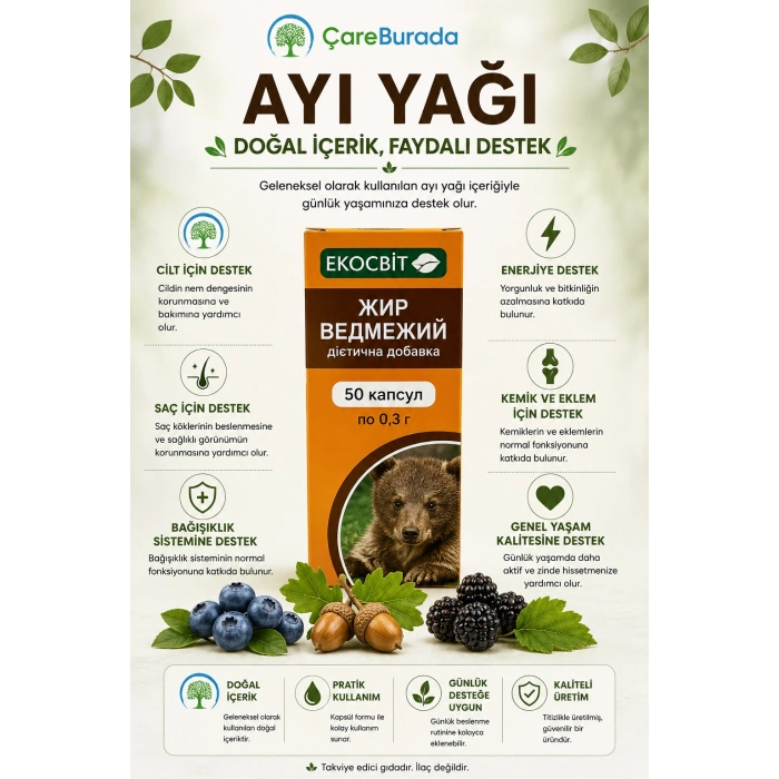 Ekocbit Ayı Yağı 50 ml - 2 ADET