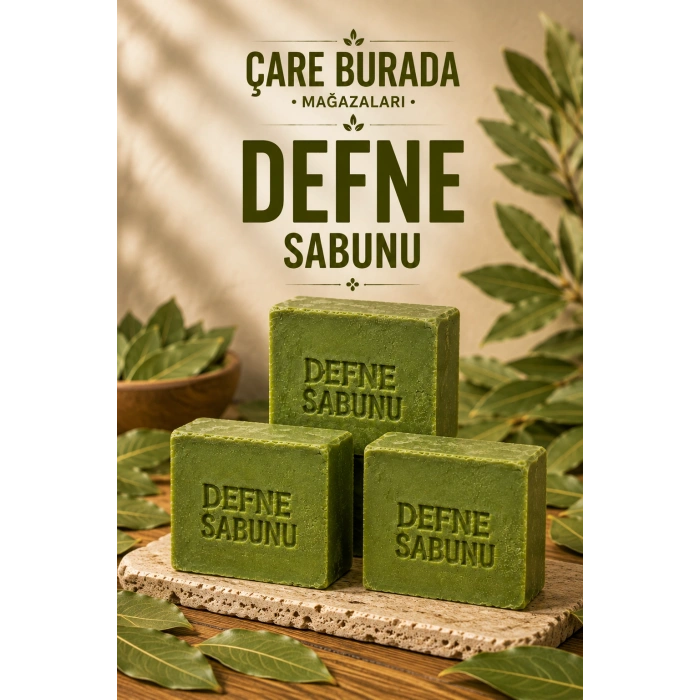 El Yapımı & Doğal Defne Sabunu (3 ADET)