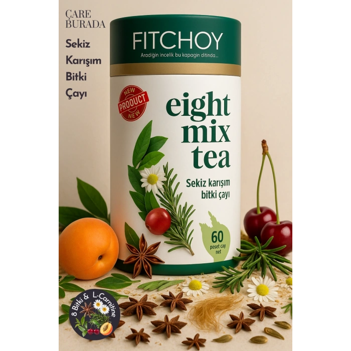Fitchoy - 8 Bitki Karışımlı Çay 60 Poşet (L-Carnitine İlaveli)