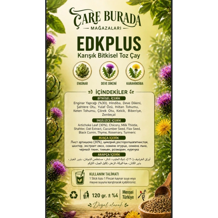Enginar & Deve Dikeni Çay (Karabaş Otu ve Karahindiba İlaveli)