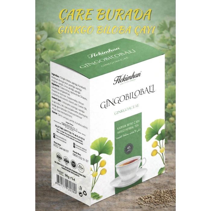 Ginkgo Bilobalı Karışık Bitki Çayı (45li Süzen Poşet)