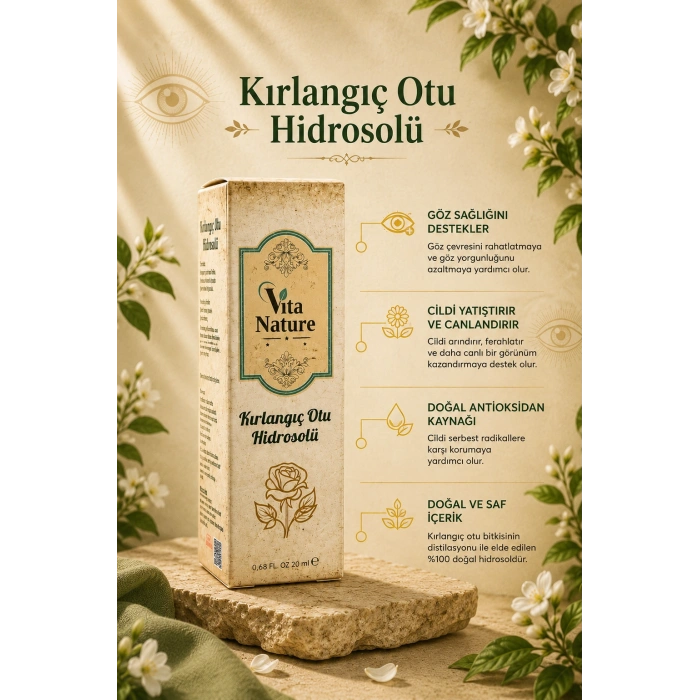 Göz Bakım Seti (Gözotu Kapsülü 60 Kapsül & Kırlangıç Otu Hidrosolü 20 Ml)