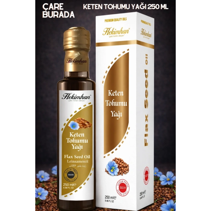 Hekimhan - Keten Tohumu Yağı 250 Ml (Soğuk Sıkım)