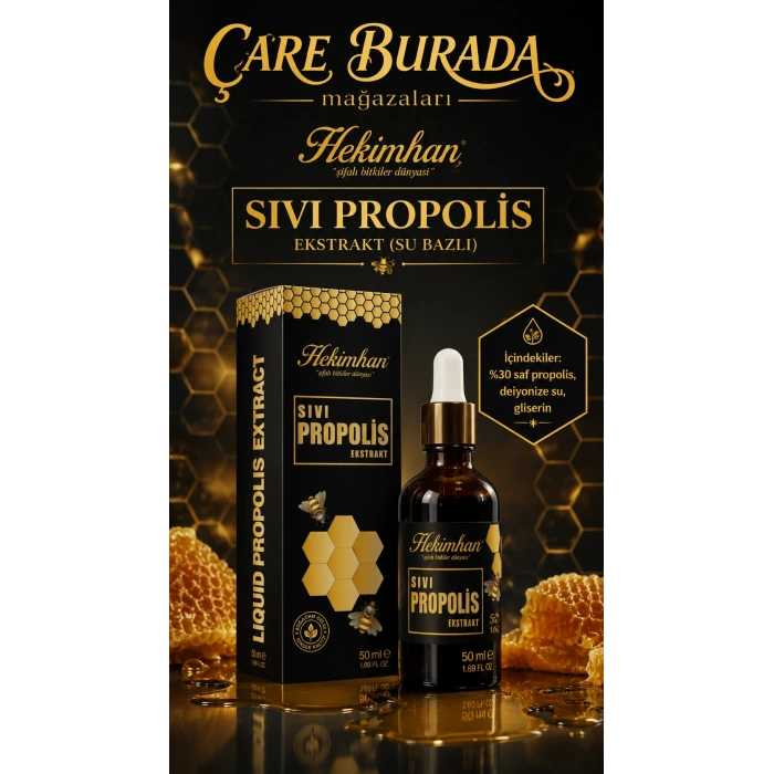 Hekimhan - Sıvı Propolis Ekstrakt 50 Ml (Su Bazlı)