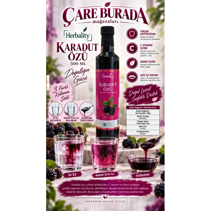 Herbality - Karadut Özü 500 ML
