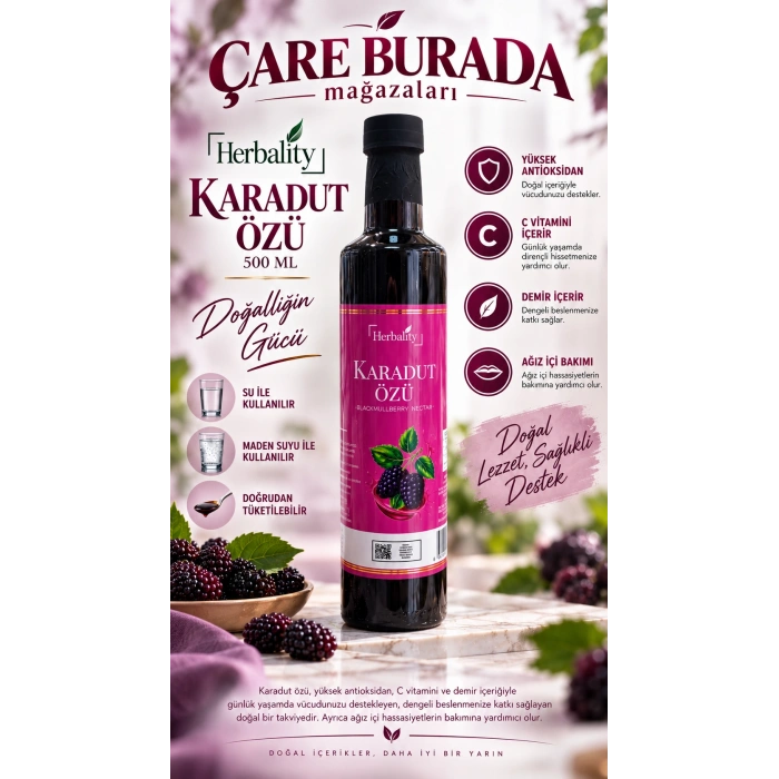 Herbality - Karadut Özü 500 ML