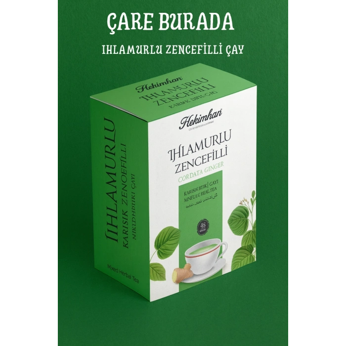 Ihlamurlu & Zencefilli Karışık Bitki Çayı 45li Süzen Poşet