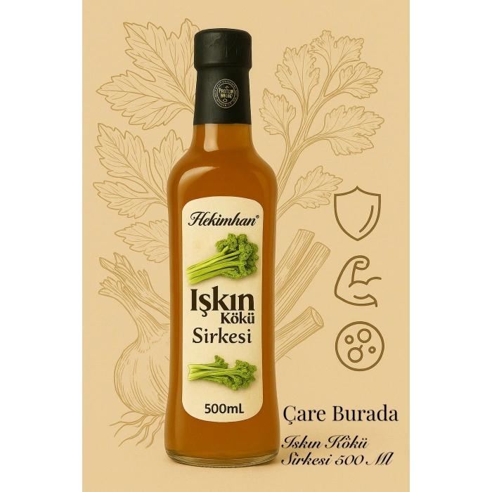 Işgın Kökü Sirkesi 500 Ml (Katkısız Doğal Fermente Sirke)