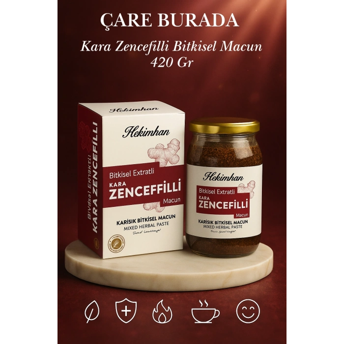 Kara Zencefilli Macun 420 gr