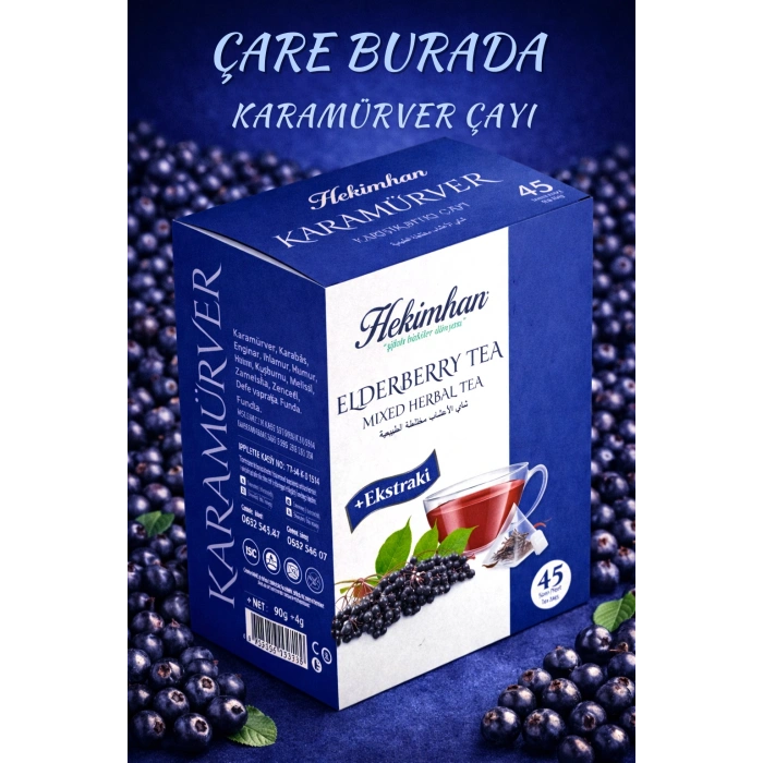 Karamürver Karışık Bitki Çayı (45li Süzen Poşet)