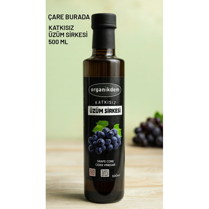 Katkısız Üzüm Sirkesi 500 Ml