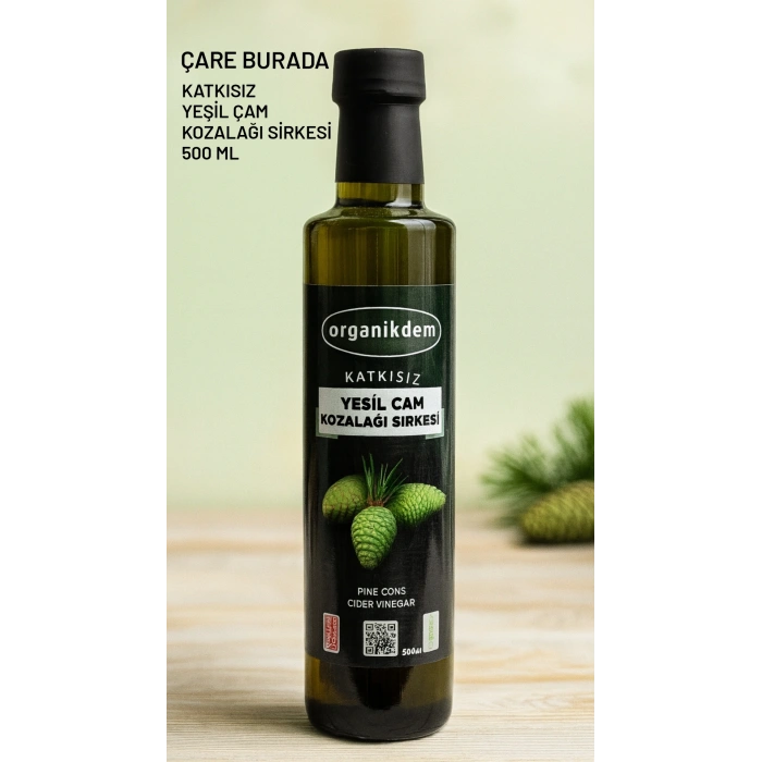 Katkısız Yeşil Kozalak Sirkesi 500 Ml