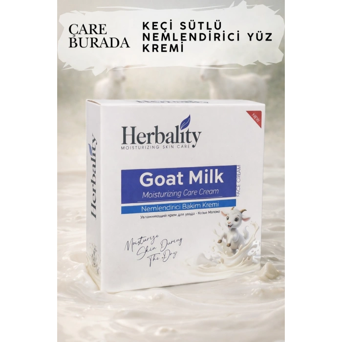 Keçi Sütlü Nemlendirici Yüz Bakım Kremi 150 Ml
