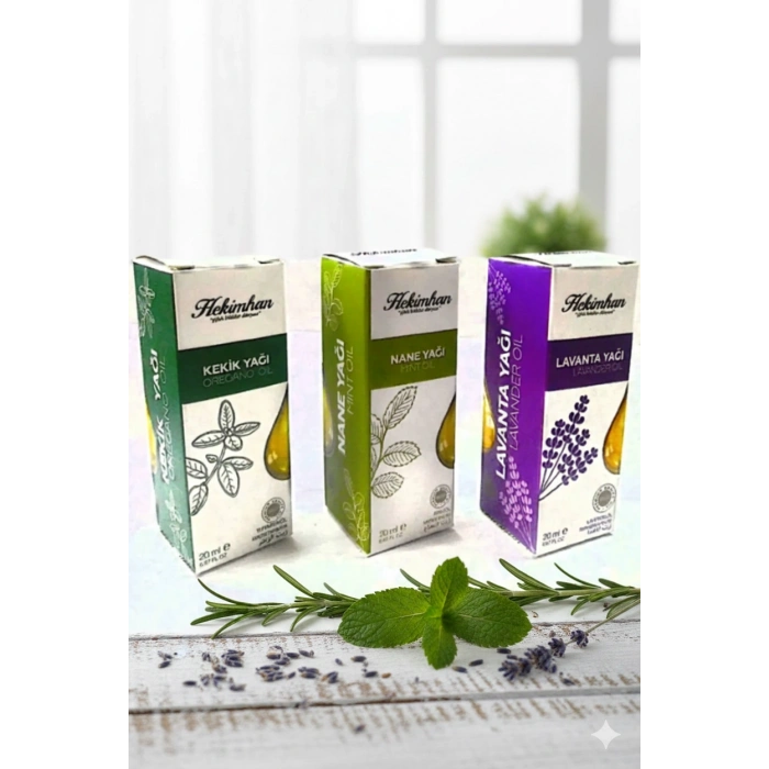 Kekik Ağı 20 ml - Nane Yağı 20 ml - Lavanta Yağı 20 ml