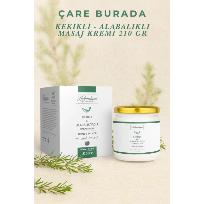 Kekikli & Alabalık Yağlı Masaj Kremi 210 gr