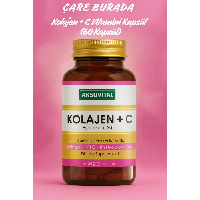 Kolajen + C Vitamini + Hyaluronik Asit Kapsül (60 Kapsül)
