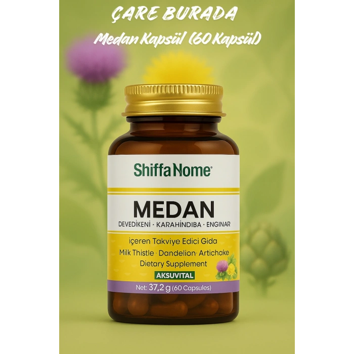 Medan Kapsül (Devedikeni & Karahindiba & Enginar) (60 Kapsül)