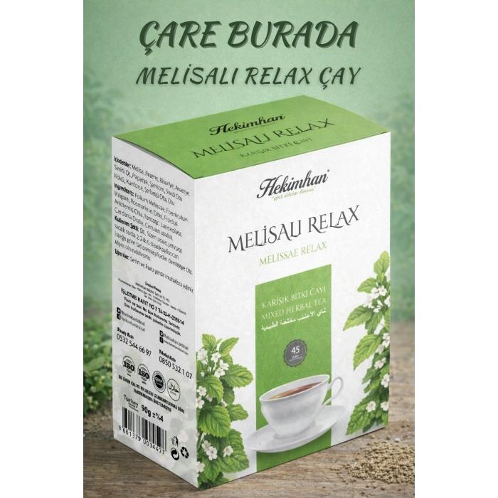 Melisalı Relax Karışık Bitki Çayı (45li Süzen Poşet) (4 ADE)(