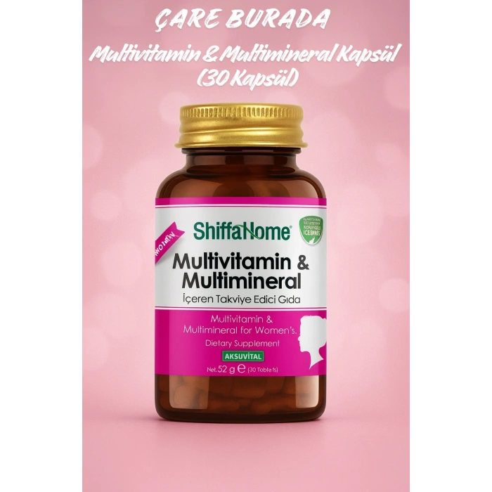 Multivitamin & Multimineral Kapsül (30 Kapsül) (Kadın)