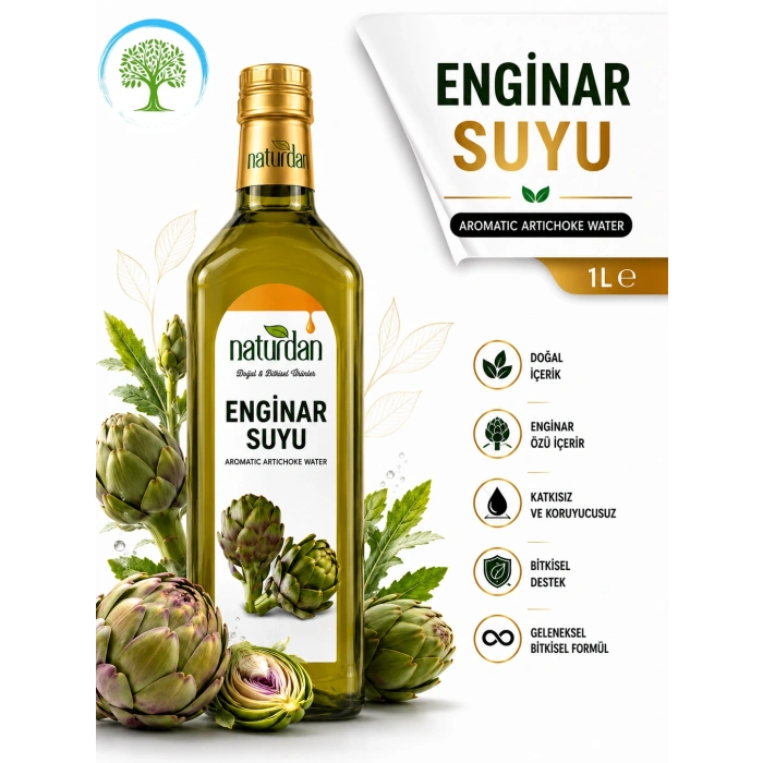 Naturdan Enginar Suyu 1L - Aromatik Su 1000 ml