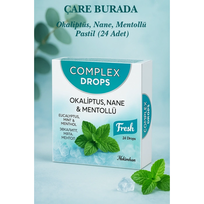 Okaliptüs & Nane & Mentollü Pastil (24lü)