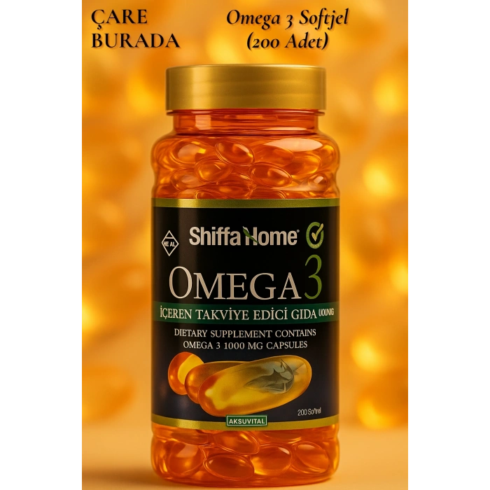Omega 3 Softjel 1000 mg (200 Adet)