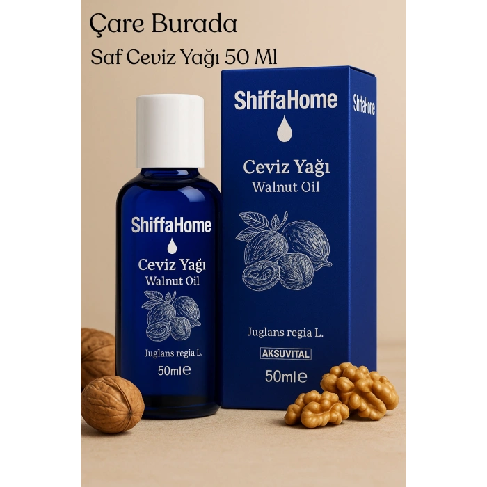 Saf Ceviz Yağı 50 Ml (Haricen & Dahilen Kullanıma Uygun)