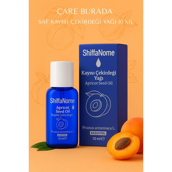 Saf Kayısı Çekirdeği Yağı 10 Ml (Haricen & Dahilen Kullanıma Uygun)