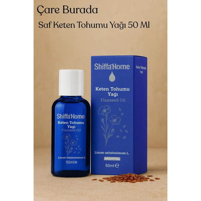 Saf Keten Tohumu Yağı 50 Ml (Haricen & Dahilen Kullanıma Uygun)