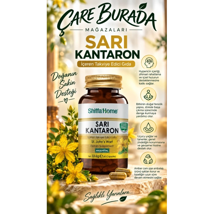 Sarı Kantaron Kapsül 800 mg (60 Kapsül)