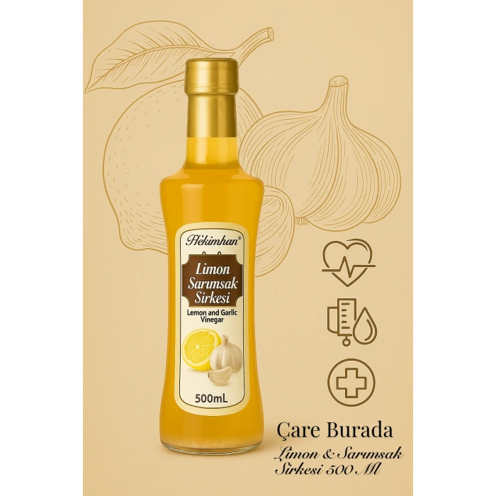 Sarımsaklı Limon Sirkesi 500 ml