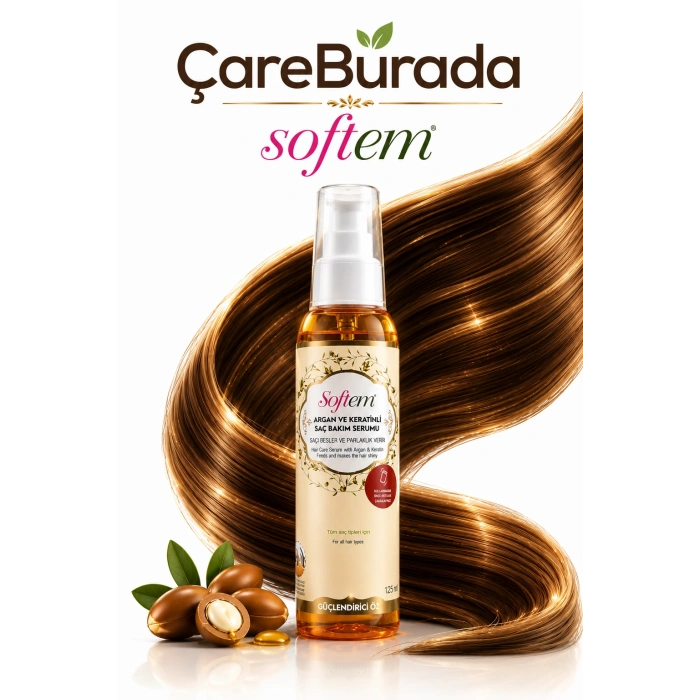 Softem Argan ve Keratinli Saç Bakım Serumu 125 ml