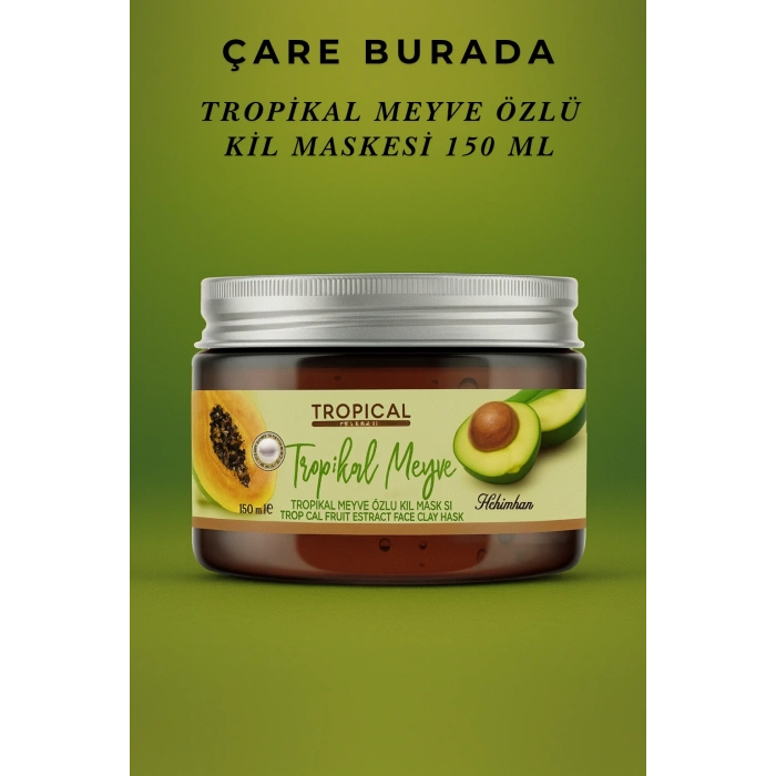 Tropikal Meyve Özlü Yüz Kil Maskesi 150 Ml