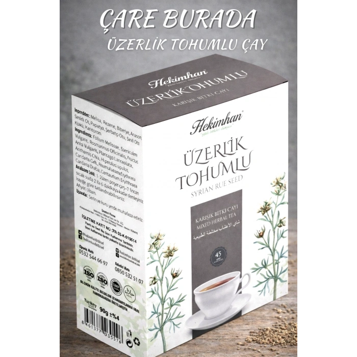 Hekimhan - Üzerlik Tohumlu Karışık Çay (45li Süzen Poşet)