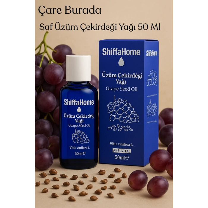 Üzüm Çekirdeği Yağı 50 Ml (Haricen & Dahilen Kullanıma Uygun)