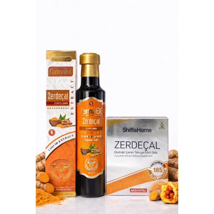 Zerdeçal Ekstrakt 250 ml. - Zerdeçal Kapsül 30 Softjel
