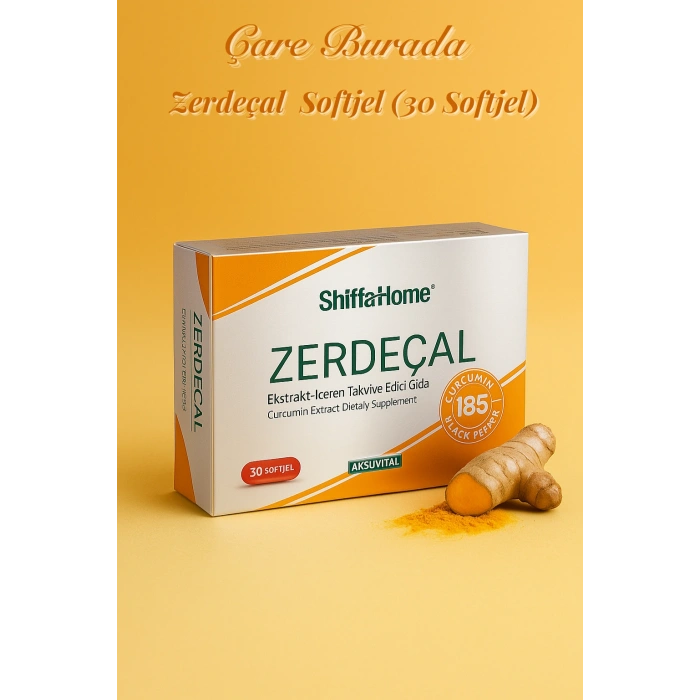 Zerdeçal Softjel (30 Softjel) 600 Kaşık= 1 Kapsül