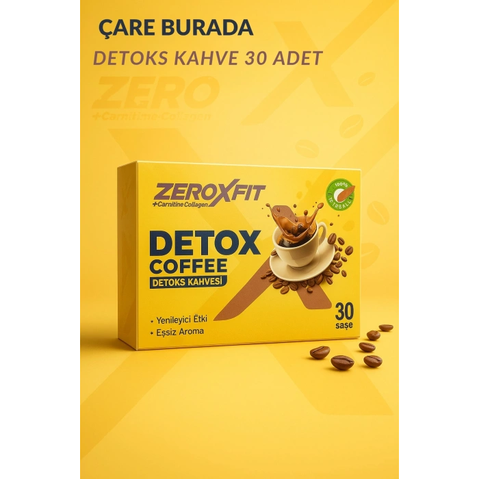 ZeroxFit - Detoks Kahvesi 30 Adet (LCarnitin & Kolajen)