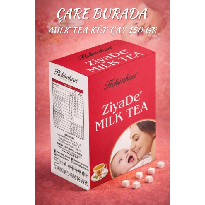 Ziyade Milk Tea 150 Gr (Küp Şeker Şeklinde)