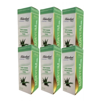 Aloevera Sarı Sabır Yağı 20 ml 6 Adet