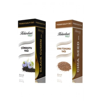 Çörekotu Yağı 20 ml + Chıa Tohumu Yağı 20 ml