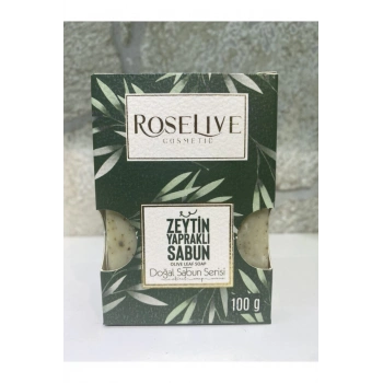 Roselive Doğal Zeytin Yapraklı Sabun 3 Adet x 100 Gr