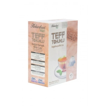 Teff Tohumlu Doğal Karışık Bitki Süzen Poşet Çay 45 X 2 G