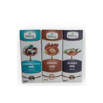 Cilt Bakım Seti Argan + Jojoba + Hindistan Cevizi Yağları