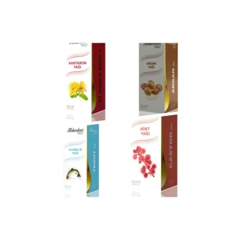 Kantaron 50 ml ve Argan 50 ml ve Alabalık 50 ml ve Hint 50 ml