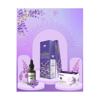 Lavanta Yağı + Lavanta Çayı + Lavanta Tütsüsü