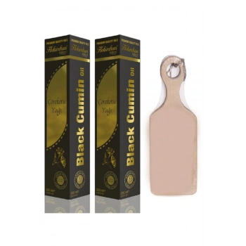 Bitkisel Çörekotu Yağı 250 ml 2 Adet Mini Kesme Tahtası